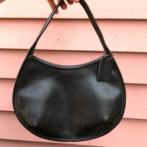 COACH Vintage Leather Small Handbag - Black